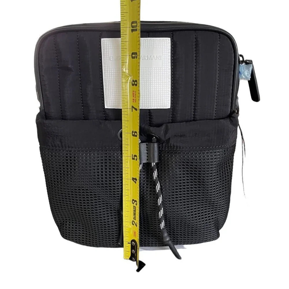 Emporio Armani Black Nylon Messenger Bag. Shoulder‎ Bag, NWT